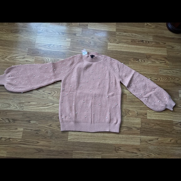 Womens pink beaded sweater - Picture 1 of 2